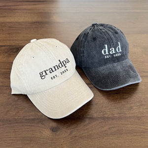 Gorra Bordada Personalizada para Papá