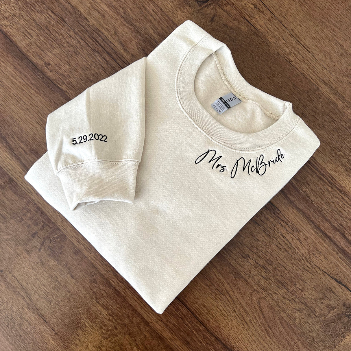 Custom Mrs. Embroidered Sweatshirt